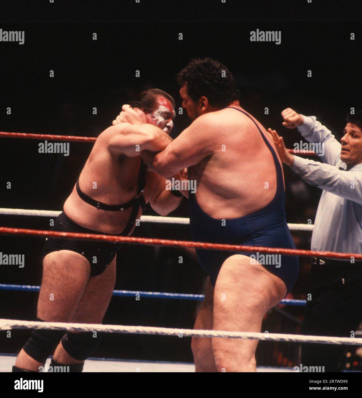 1989 démolition Andre le géant John Barrett/PHOTOlink Banque D'Images