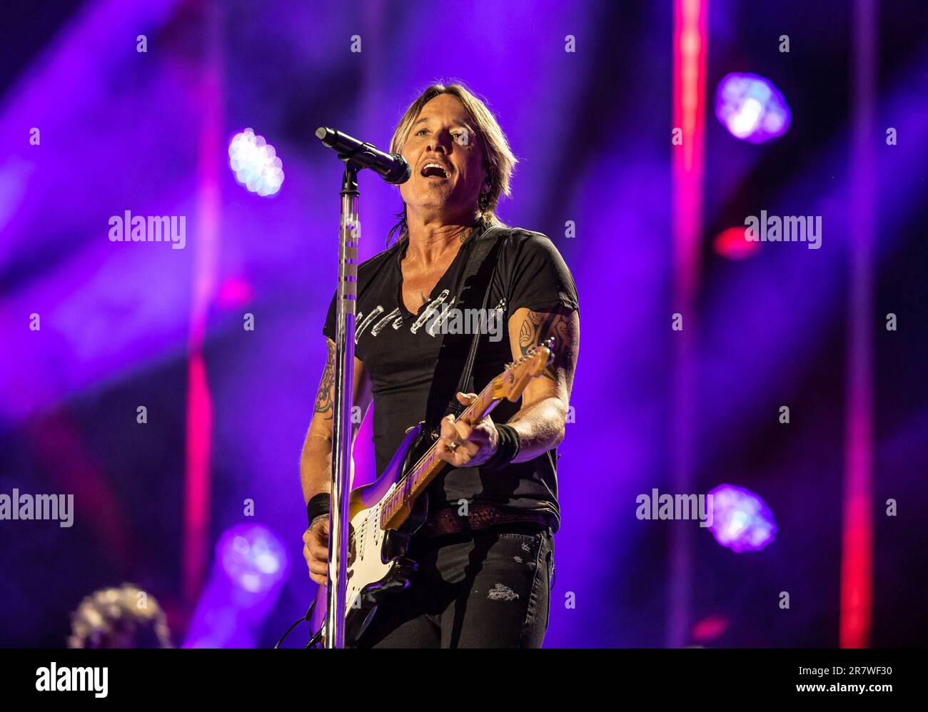 Keith Urban se produit au cours du 2 e jour du festival CMA au stade Nissan, jeudi, à 9 juin 2023, à Nashville, Tennessee. (Photo par: Amiee Stubbs/images Banque D'Images
