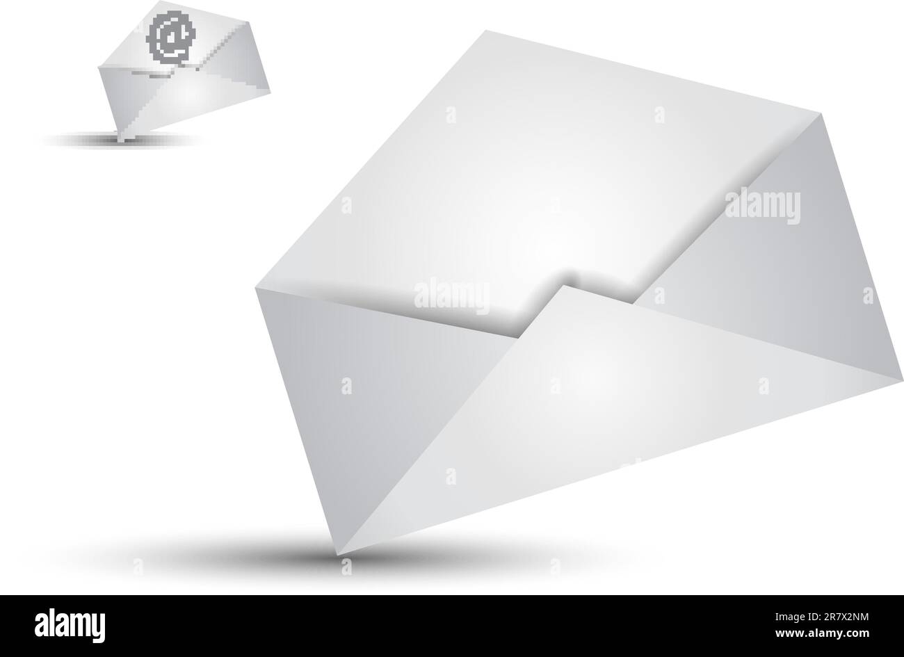 Illustrations du concept global d'envoi et de communication par e-mail Illustration de Vecteur