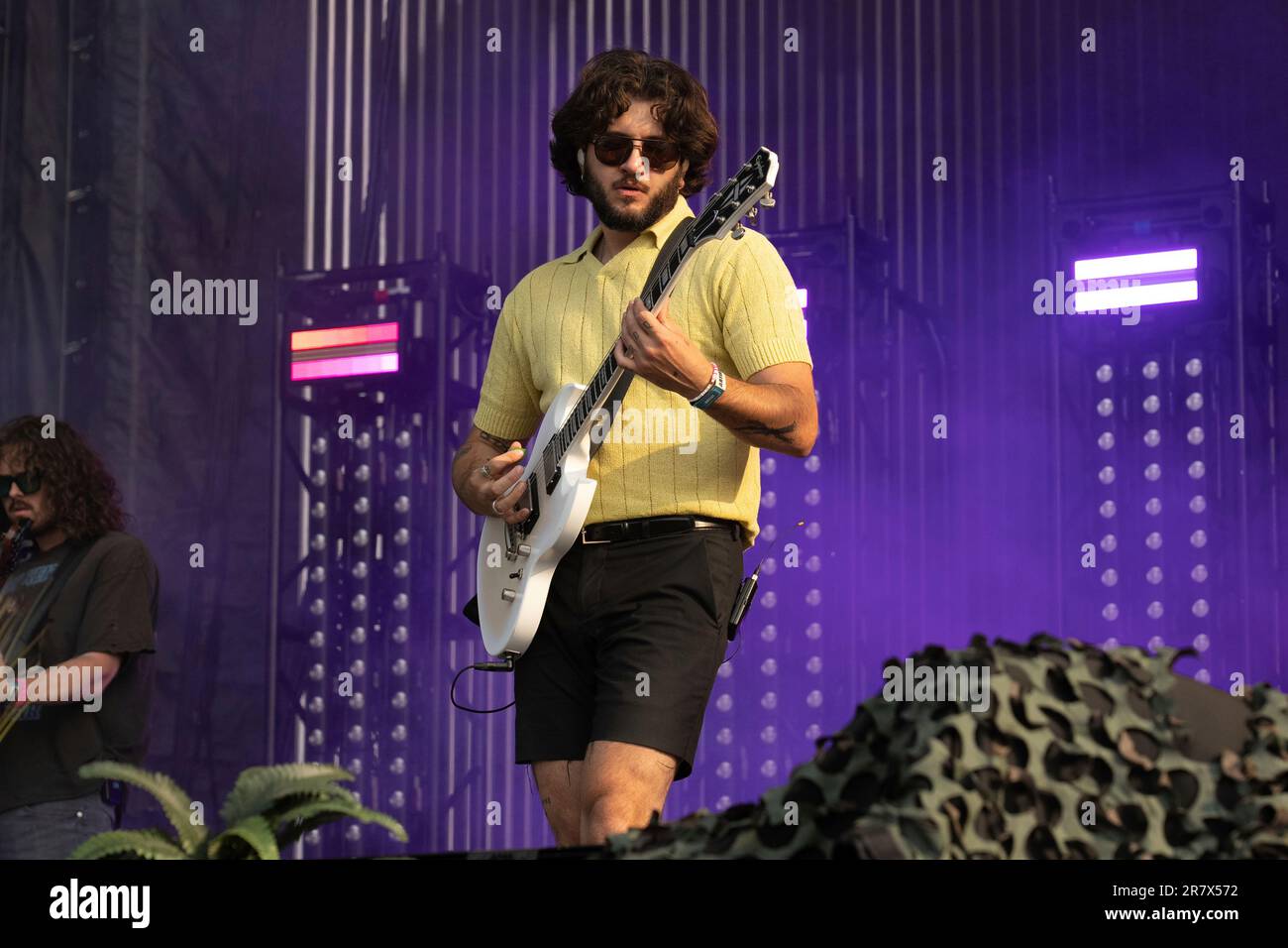 Spencer Stewart of The Band Camino performs during the 2023 Bonnaroo ...