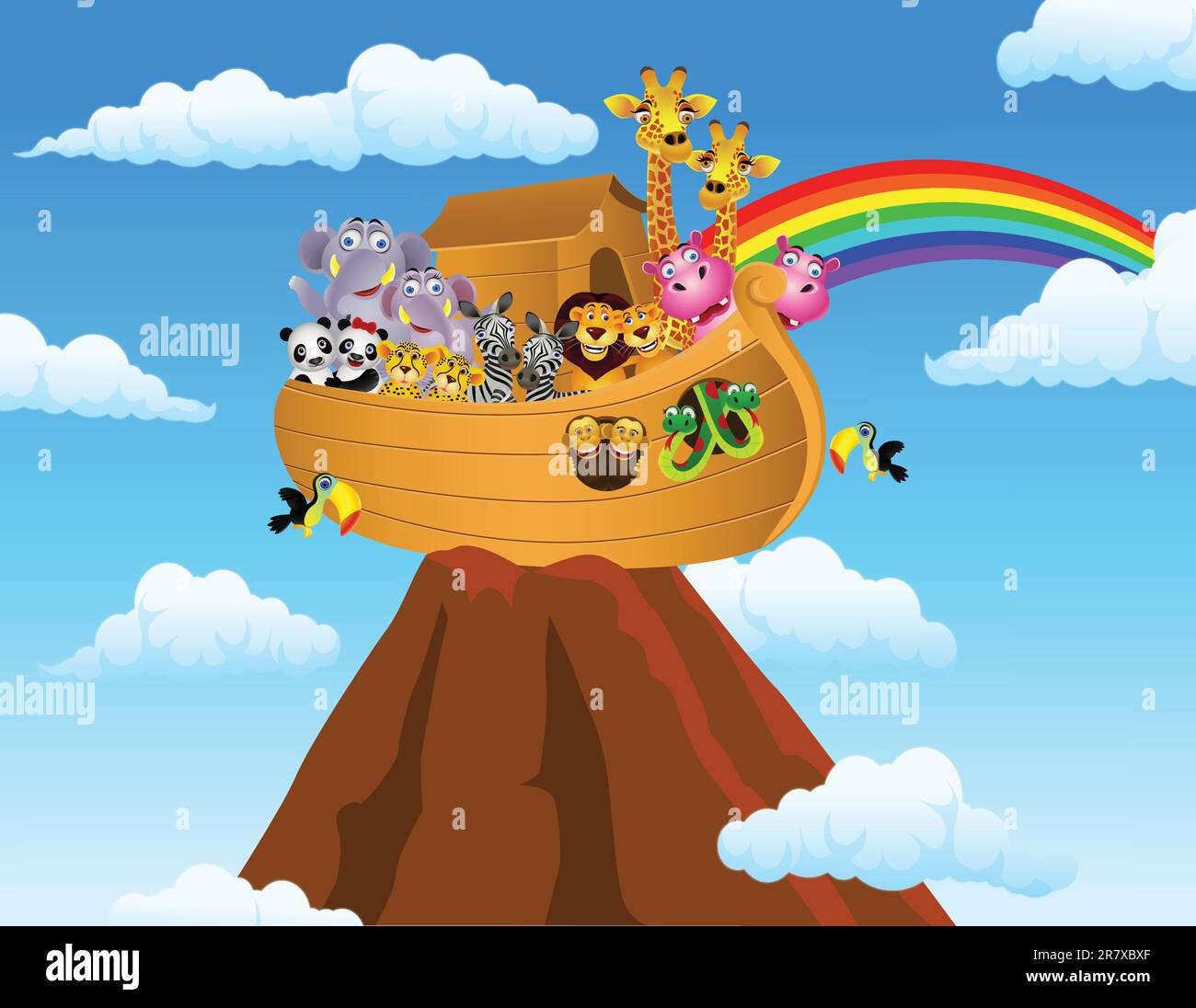 Illustration de Noah Ark Illustration de Vecteur