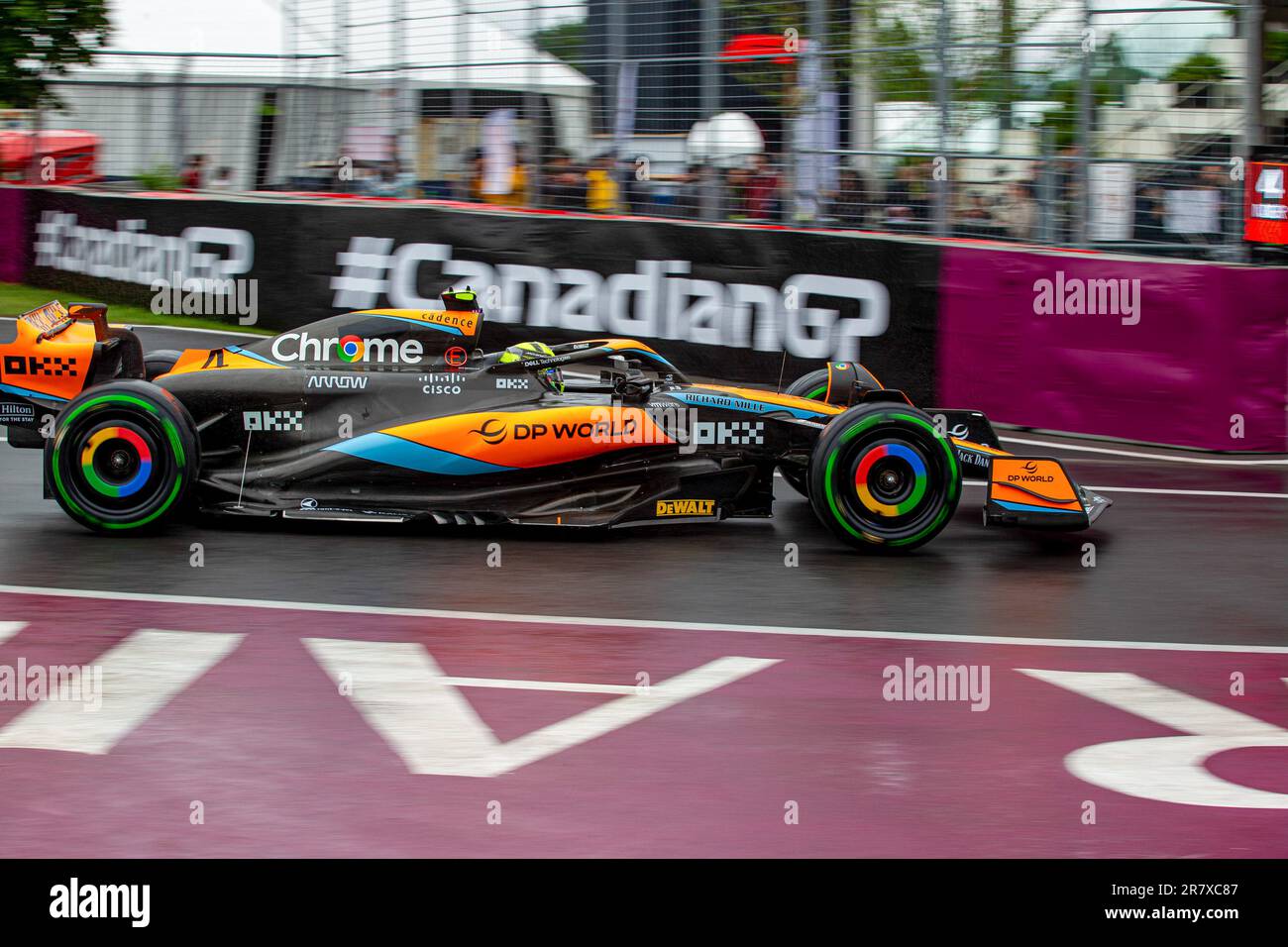 Lando Norris (GBR) McLaren MCL60.pendant la session de qualification du  samedi 17th juin - FORMULE 1 GRAND PRIX PIRELLI DU CANADA 2023 - du 15th au  18th juin 2023 au circuit Gilles