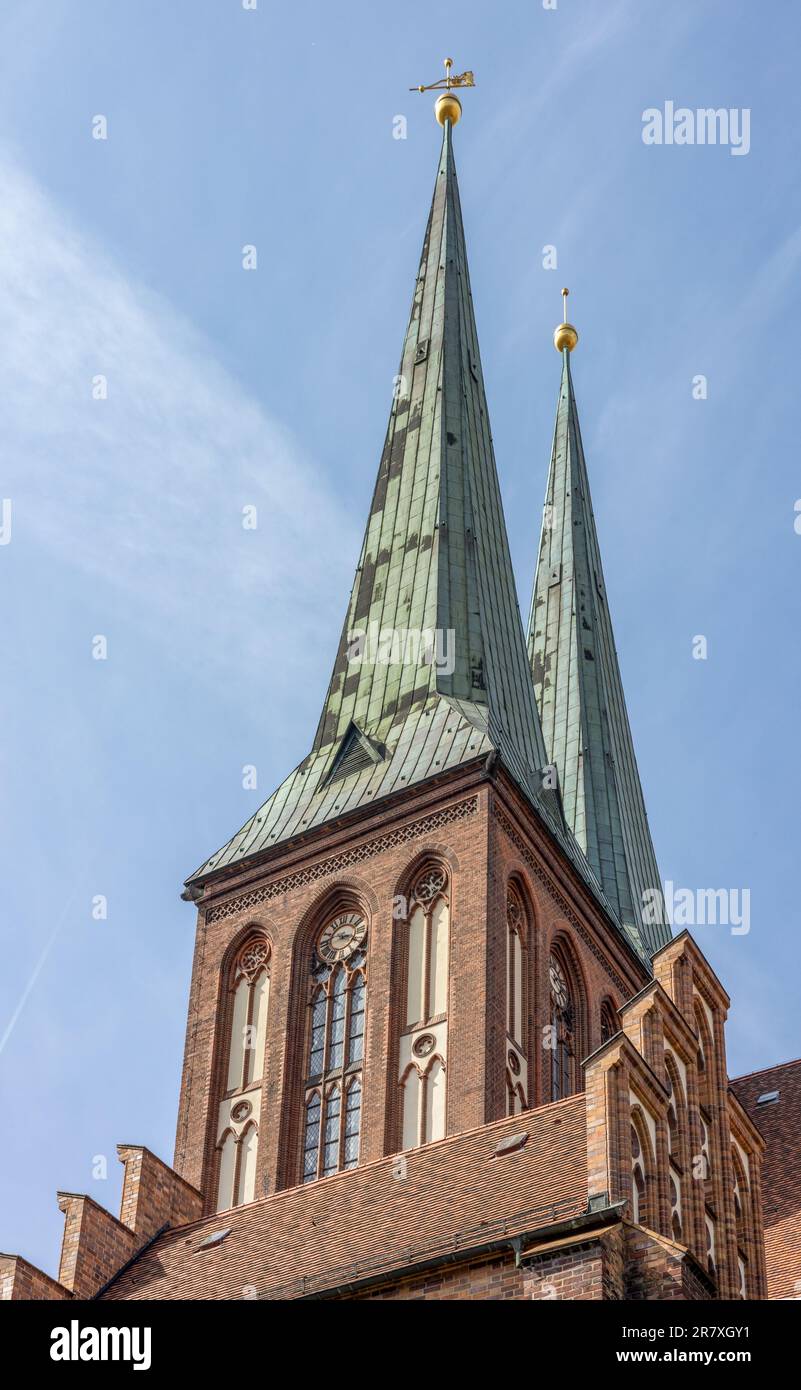 St. Église Nicolas (Nikolaikirche), la plus ancienne église de Berlin, en Allemagne Banque D'Images