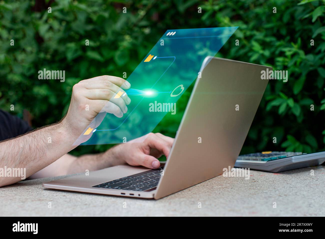 Informations sur les données du réseau de stockage sur Internet, Big Data over Banque D'Images
