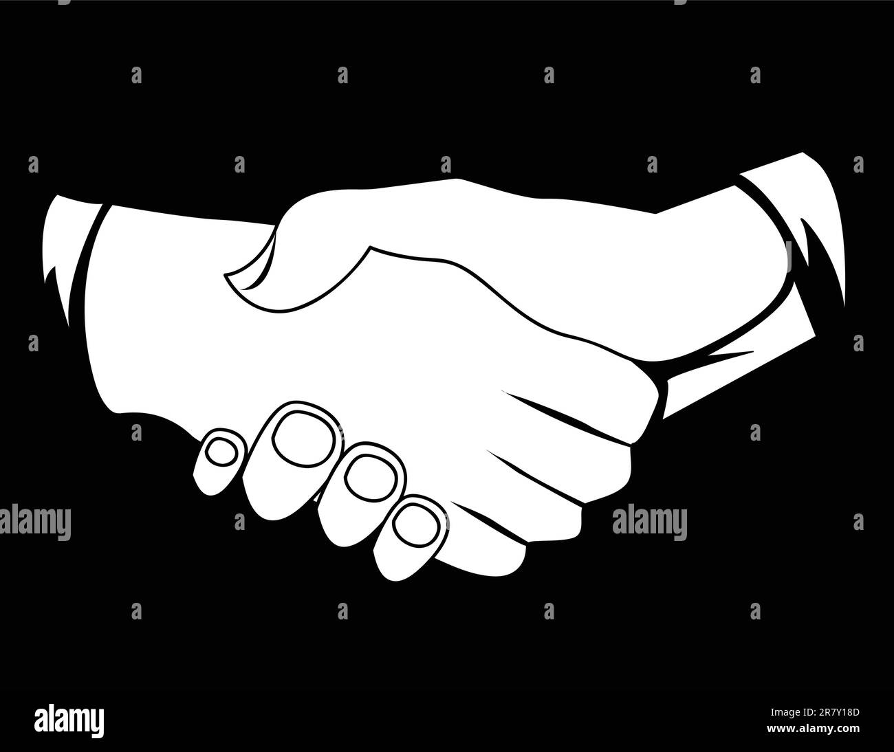 Businessmen shaking hands Illustration de Vecteur