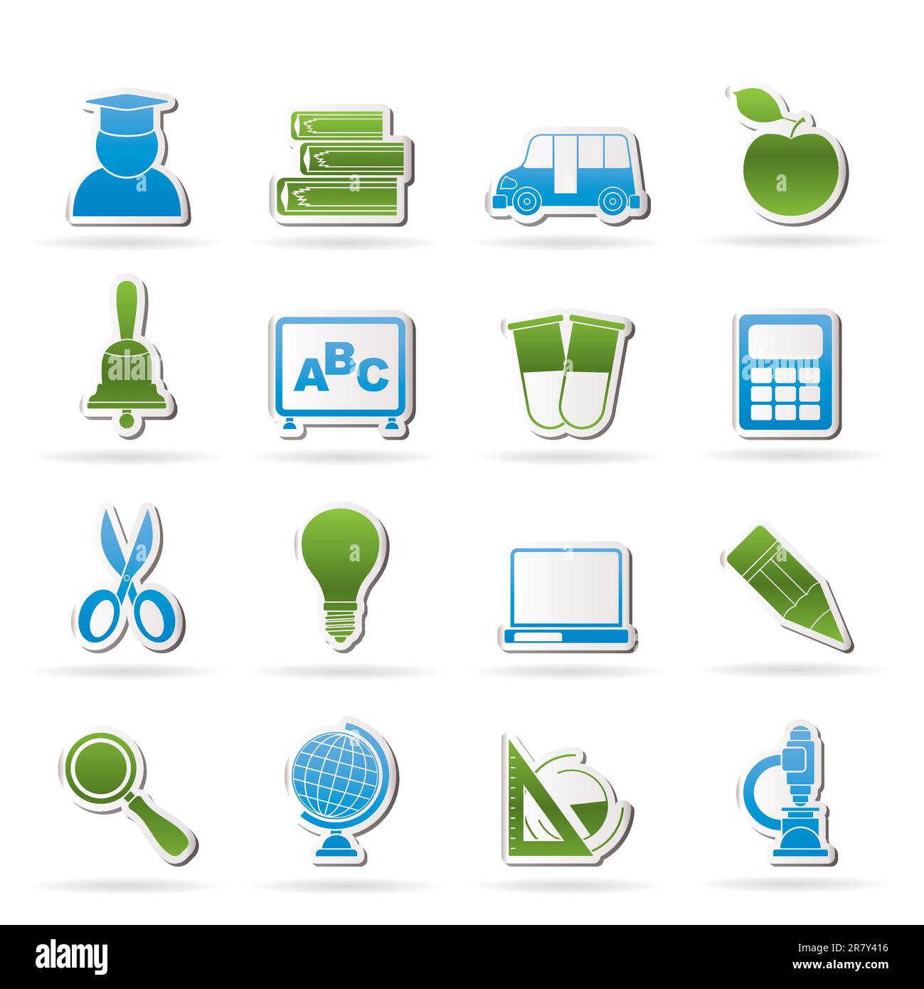 icônes d'éducation et d'école - ensemble d'icônes vectorielles Illustration de Vecteur