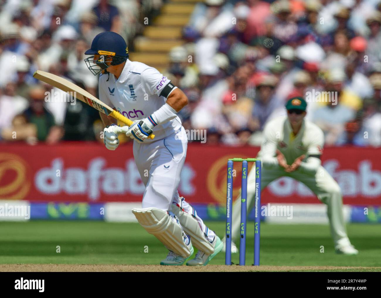 Edgbaston Cricket Stadium, Birmingham, Royaume-Uni. 16 juin 2023 à 1100hrs. England Men v Australia Men in the Ashes Cricket Test Match Day 1. Photo : Mark Dunn/Alay, Banque D'Images