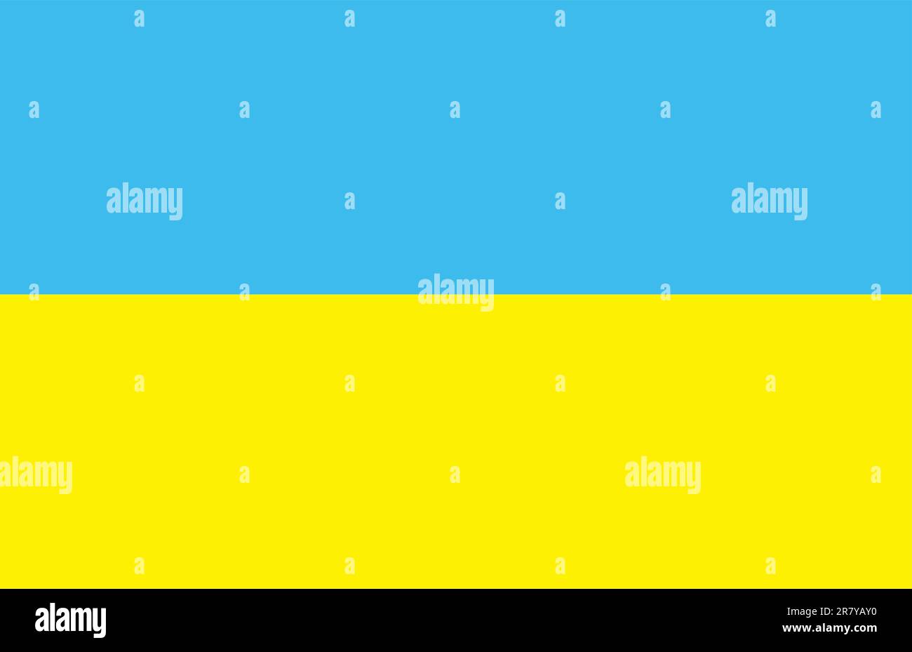 Drapeau bleu et jaune de l'Ukraine Illustration de Vecteur