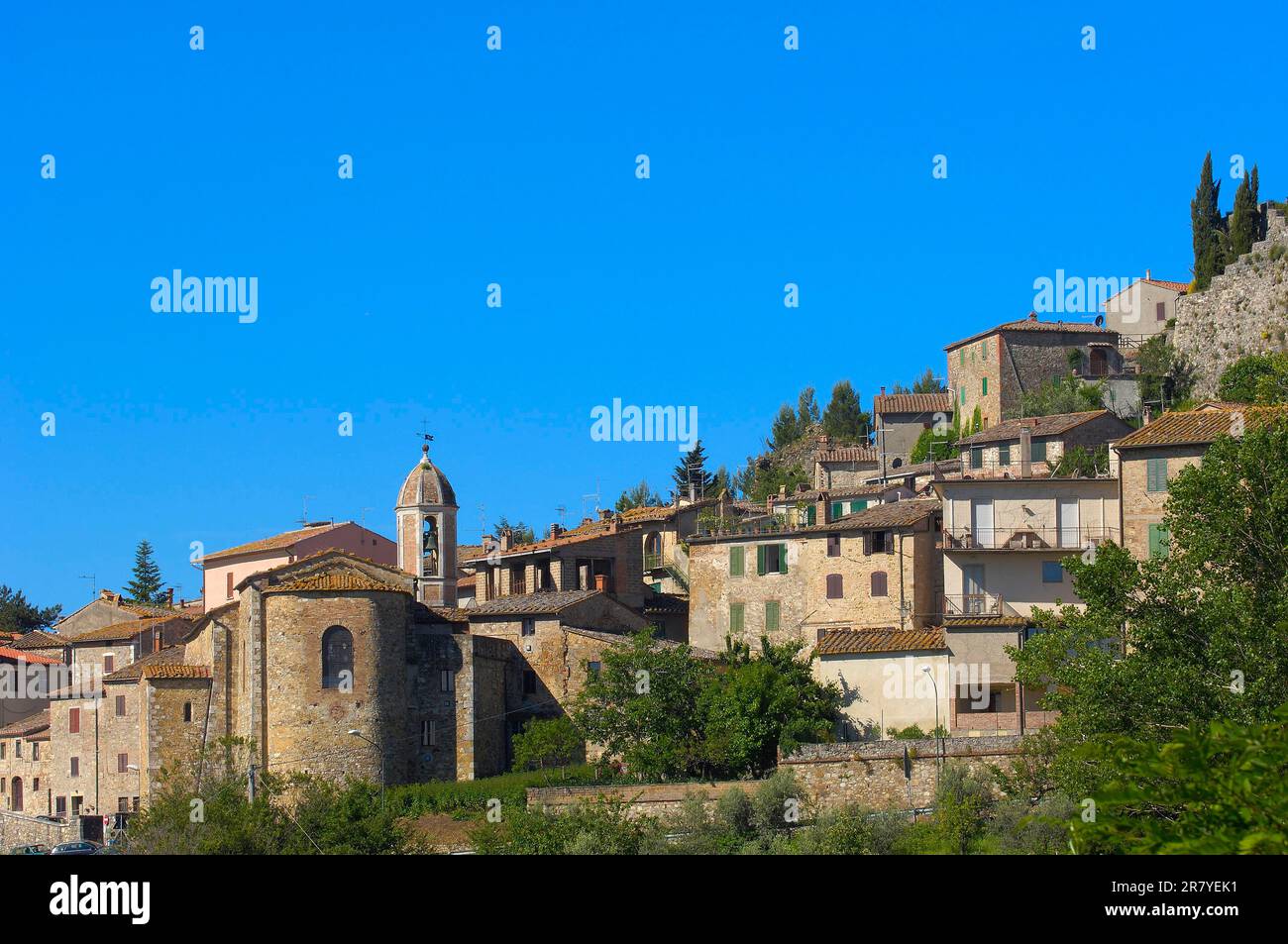 Castiglione d'Orcia, Val d'Orcia, Vallée d'Orcia, site classé au patrimoine mondial de l'UNESCO, Paysage de Toscane, province de Sienne, Toscane, Italie Banque D'Images