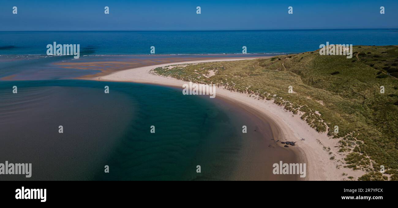 Budle Bay, Northumberland, Royaume-Uni Banque D'Images