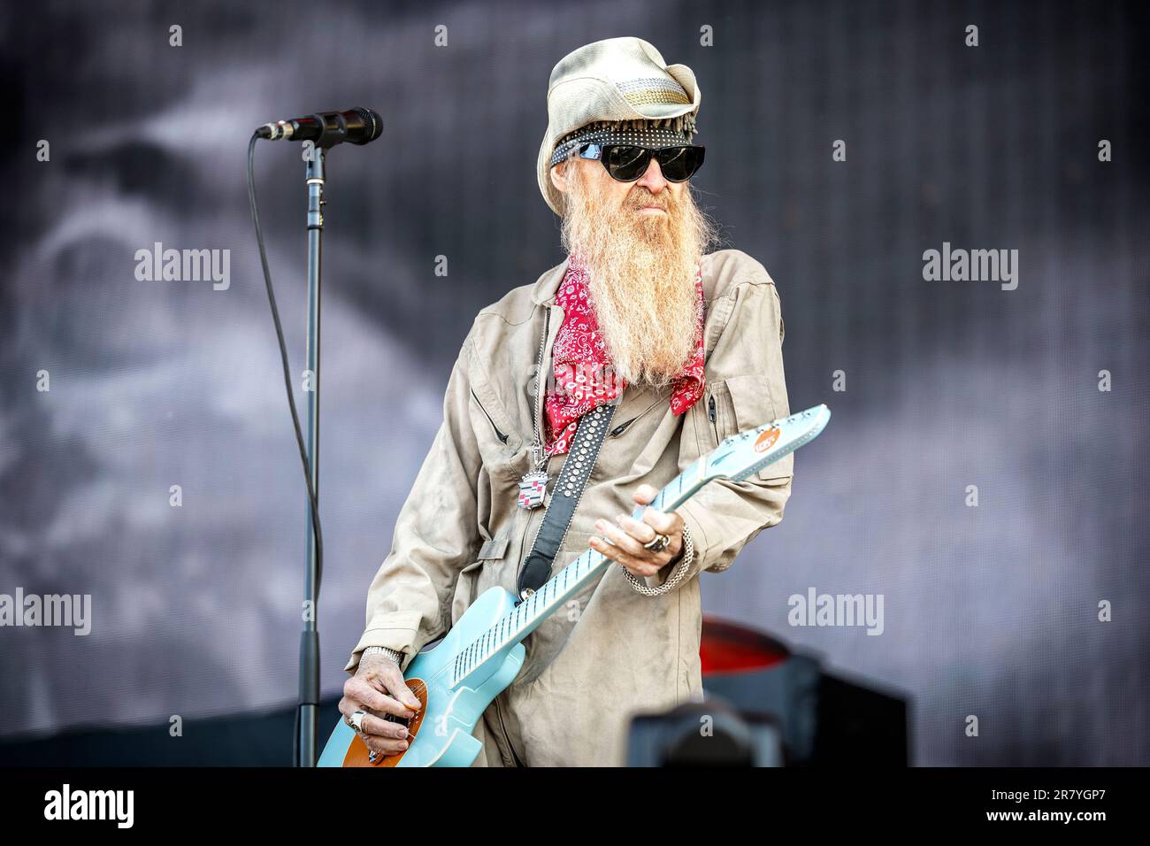 Solvesborg, Suède. 10th, juin 2023. Billy Gibbons et le BFG produisent un concert en direct pendant le festival de musique suédois Sweden Rock Festival 2023 à Solvesborg. (Crédit photo: Gonzales photo - Terje Dokken). Banque D'Images