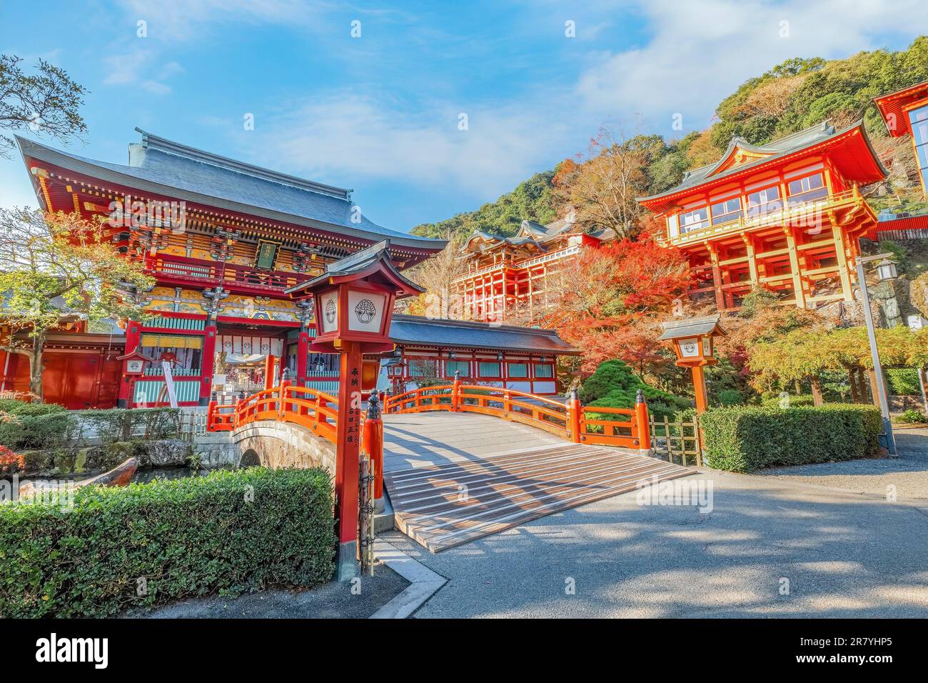 Saga, Japon - novembre 28 2022 : sanctuaire Yutoku Inari dans la ville