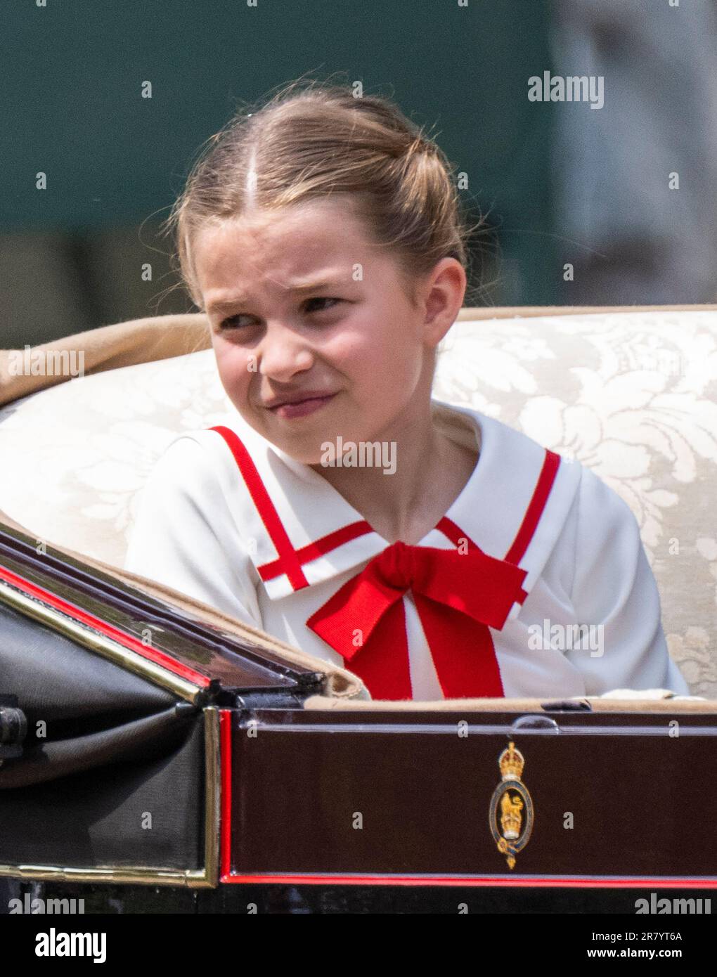 Londres, Angleterre, Royaume-Uni. 17 juin 2023. La princesse Charlotte voyage dans une calèche ouverte pour assister à Trooping the Color. Credit: Anwar Hussein/Alay Live News Banque D'Images