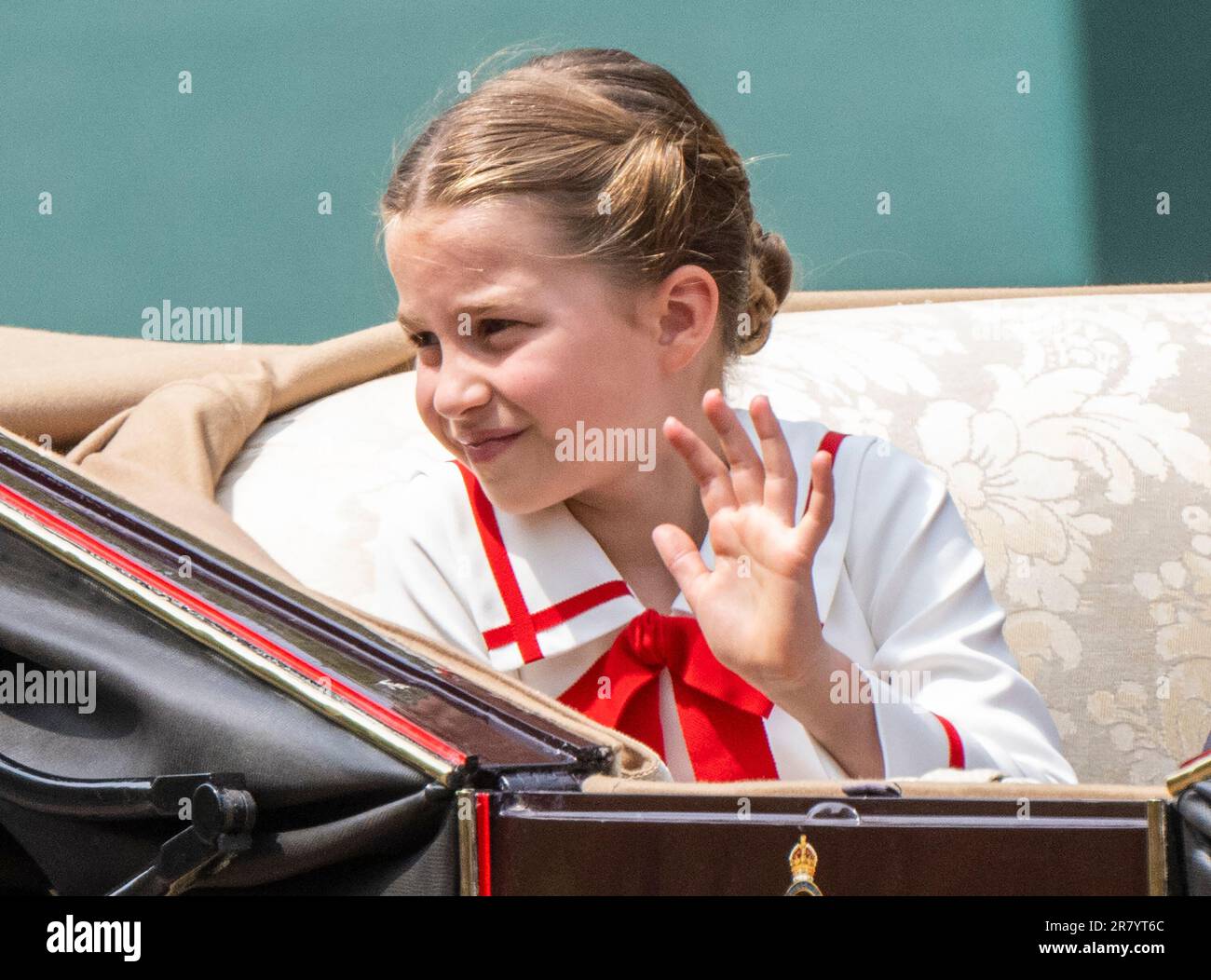 Londres, Angleterre, Royaume-Uni. 17 juin 2023. La princesse Charlotte voyage dans une calèche ouverte pour assister à Trooping the Color. Credit: Anwar Hussein/Alay Live News Banque D'Images