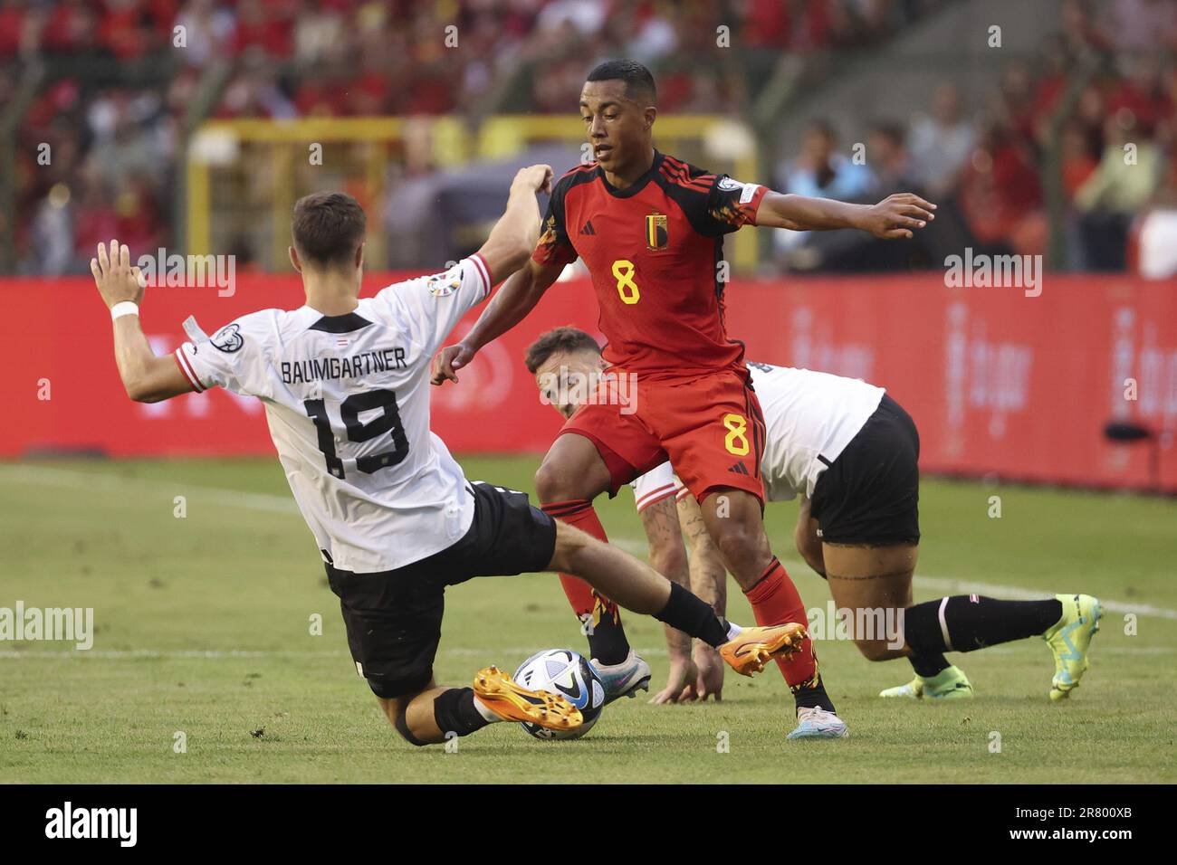 Belgique. 17th juin 2023. 17 juin 2023, Belgique: Youri Tielemans de Belgique lors de l'UEFA Euro 2024, qualifications européennes, Groupe F, match de football entre la Belgique et l'Autriche sur 17 juin 2023 au Stade du Roi Baudouin à Bruxelles, Belgique - photo Jean Catuffe/DPPI. (Credit image: © Jean Catuffe/LPS via Credit: Zuma Press/Alay Live News Banque D'Images