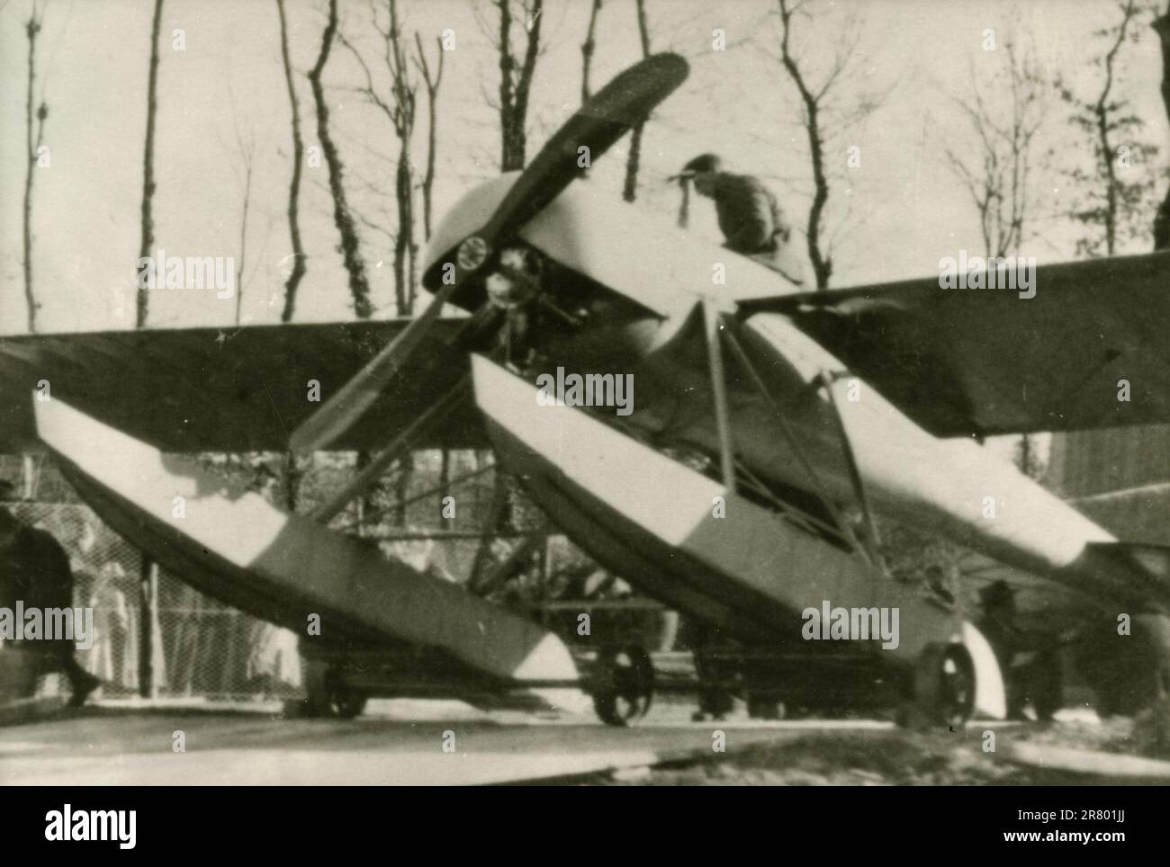 Bateau-avion italien Macchi, Italie 1910s Banque D'Images