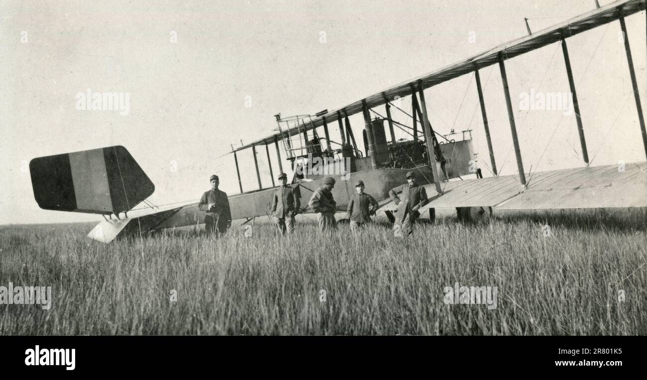 Avion italien Caproni CA.36, Italie 1910s Banque D'Images