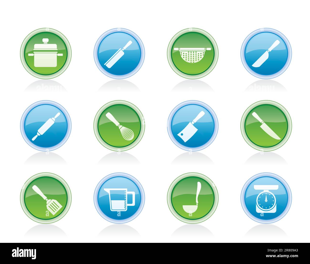 Les appareils de cuisson et d'outils icônes - vector icon set Illustration de Vecteur