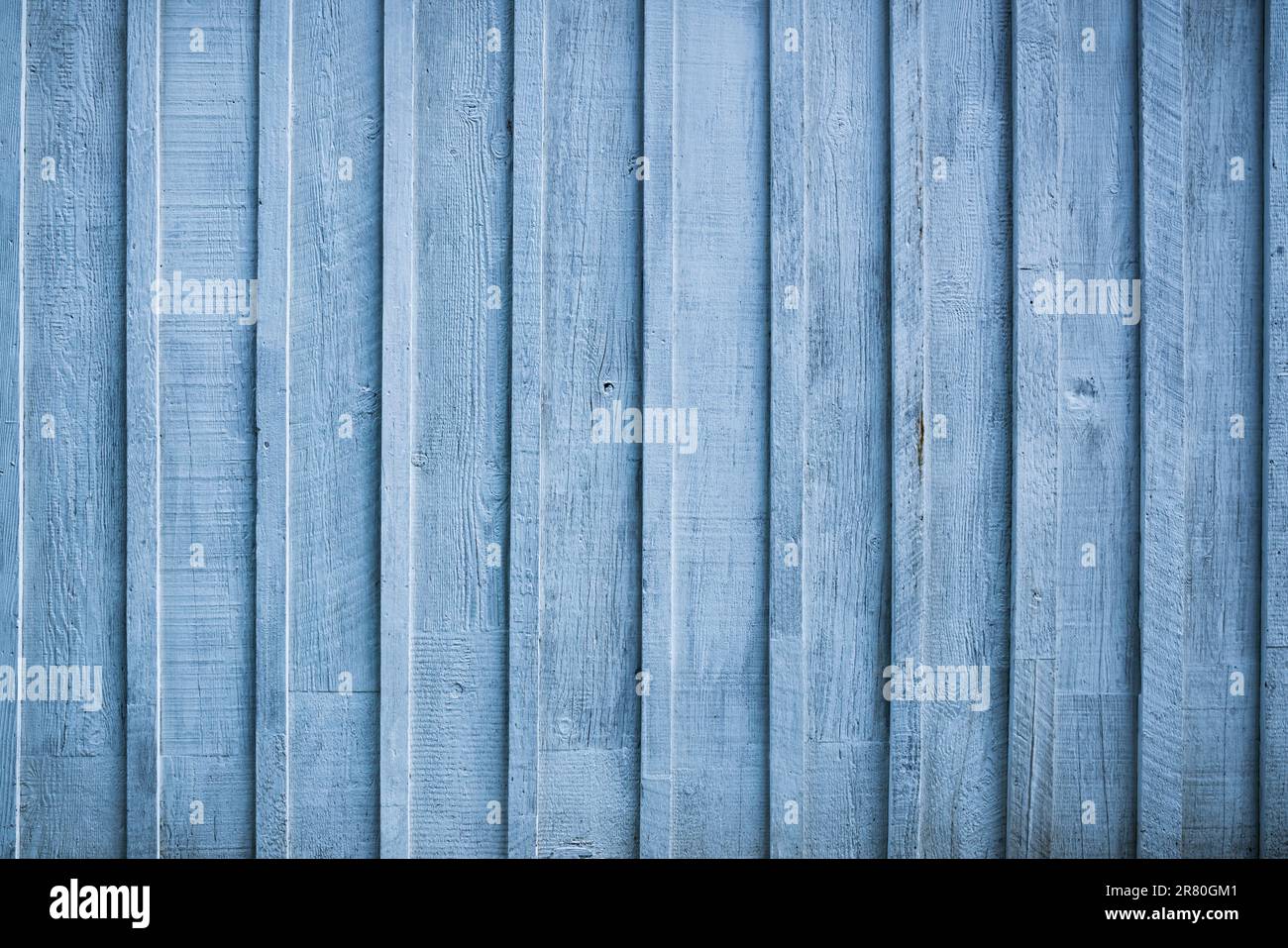 Arrière-plan mural en bois vertical bleu rustique Banque D'Images