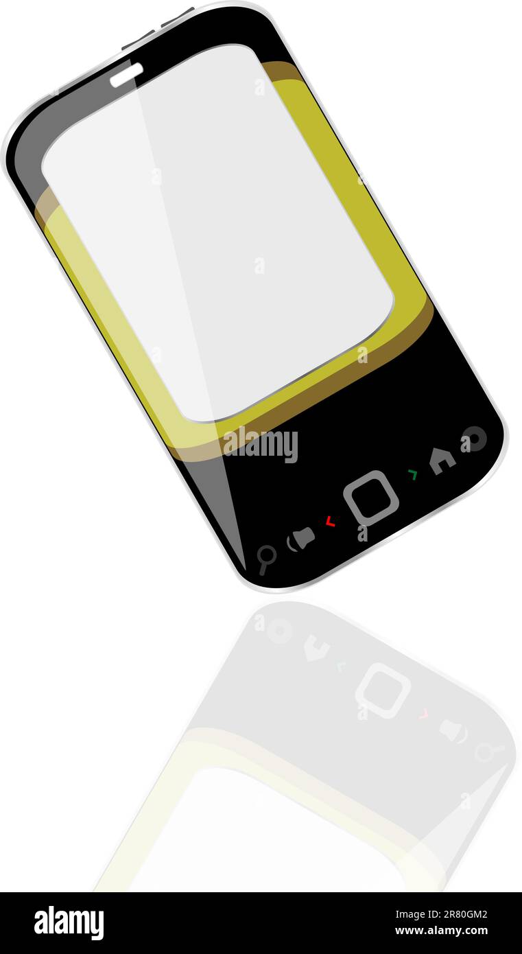 smartphone moderne pour la communication mobile - illustration vectorielle Illustration de Vecteur