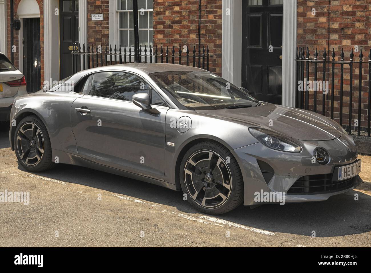 Renault Alpine A110, Legende, 2020, gris, voiture de sport française Banque D'Images