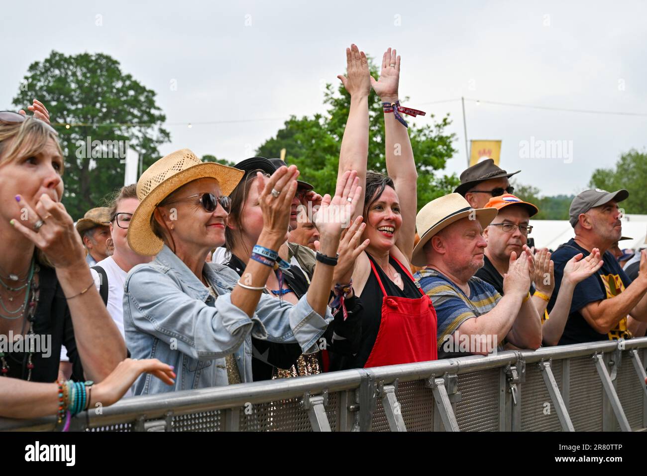 Eridge, Royaume-Uni. 18th juin 2023. Eridge Park, Eridge, Kent, Royaume-Uni sur 18 juin 2023. Le festival accueille des visiteurs pendant le festival du cerf noir d'Americana sur le terrain d'Eridge Park, Eridge, Kent, Royaume-Uni sur 18 juin 2023. Credit: Francis Knight/Alay Live News Banque D'Images