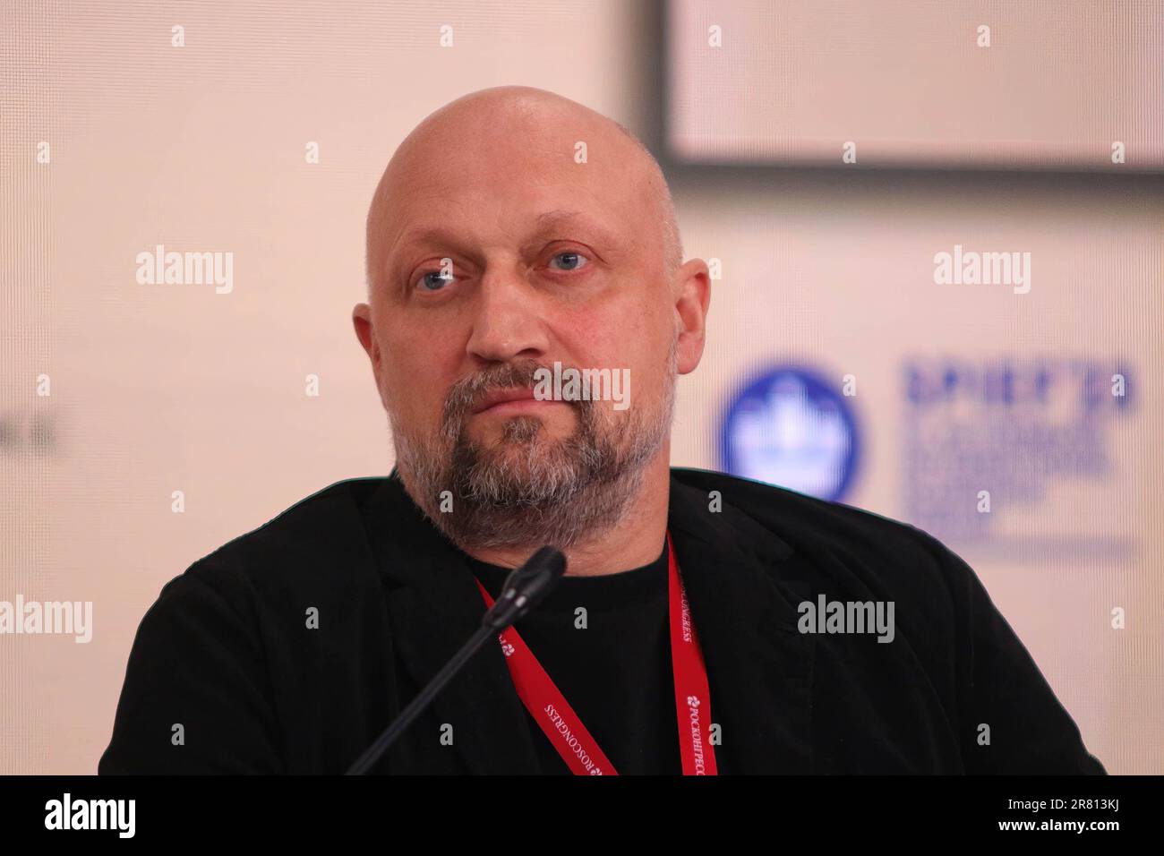 Saint-Pétersbourg, Russie. 14th juin 2023. Gosha Kutsenko, acteur de théâtre et de cinéma, producteur, fondateur, Fondation pour le soutien des personnes handicapées souffrant de paralysie cérébrale et de traumatisme crânien ''la vie avec la paralysie cérébrale'' participe à une session sur le développement d'une communauté inclusive: Dialogue tripartite sur le rôle de l'inclusion dans le développement de la Potentia humaine russe dans le cadre de la St. Forum économique international de Petersbourg 2023 (Credit image: © Maksim Konstantinov/SOPA Images via ZUMA Press Wire) USAGE ÉDITORIAL SEULEMENT! Non destiné À un usage commercial ! Banque D'Images Saint-Pétersbourg, Russie. 14th juin 2023. Gosha Kutsenko, acteur de théâtre et de cinéma, producteur, fondateur, Fondation pour le soutien des personnes handicapées souffrant de paralysie cérébrale et de traumatisme crânien ''la vie avec la paralysie cérébrale'' participe à une session sur le développement d'une communauté inclusive: Dialogue tripartite sur le rôle de l'inclusion dans le développement de la Potentia humaine russe dans le cadre de la St. Forum économique international de Petersbourg 2023 (Credit image: © Maksim Konstantinov/SOPA Images via ZUMA Press Wire) USAGE ÉDITORIAL SEULEMENT! Non destiné À un usage commercial ! Banque D'Images