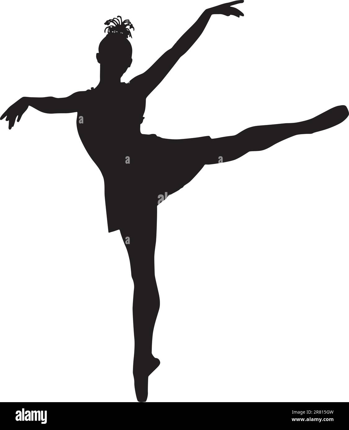Silhouette de ballerine Illustration de Vecteur