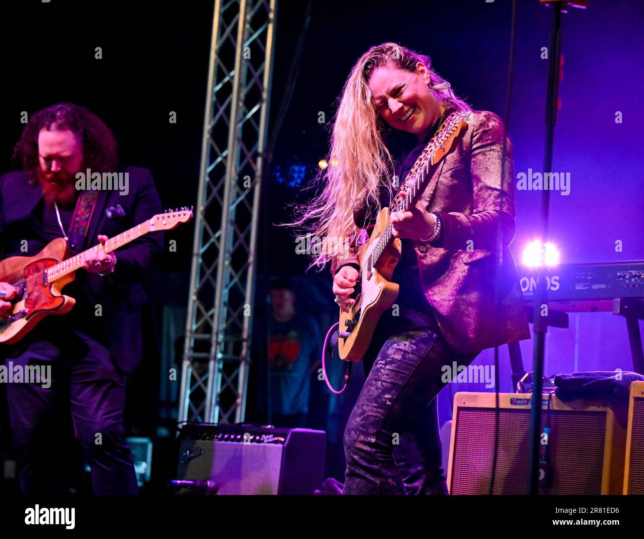 Eridge, Royaume-Uni. 18th juin 2023. Eridge Park, Eridge, Kent, Royaume-Uni sur 18 juin 2023. Joanne Shaw Taylor sur la scène de la tente Ridge au festival du cerf noir d'Americana dans le parc d'Eridge, Eridge, Kent, Royaume-Uni sur 18 juin 2023. Credit: Francis Knight/Alay Live News Banque D'Images