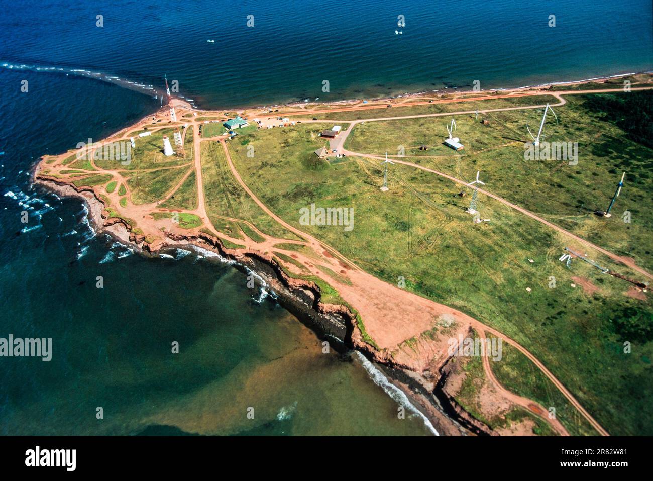 Antenne de North Cape, Î.-P.-É., Canada Banque D'Images