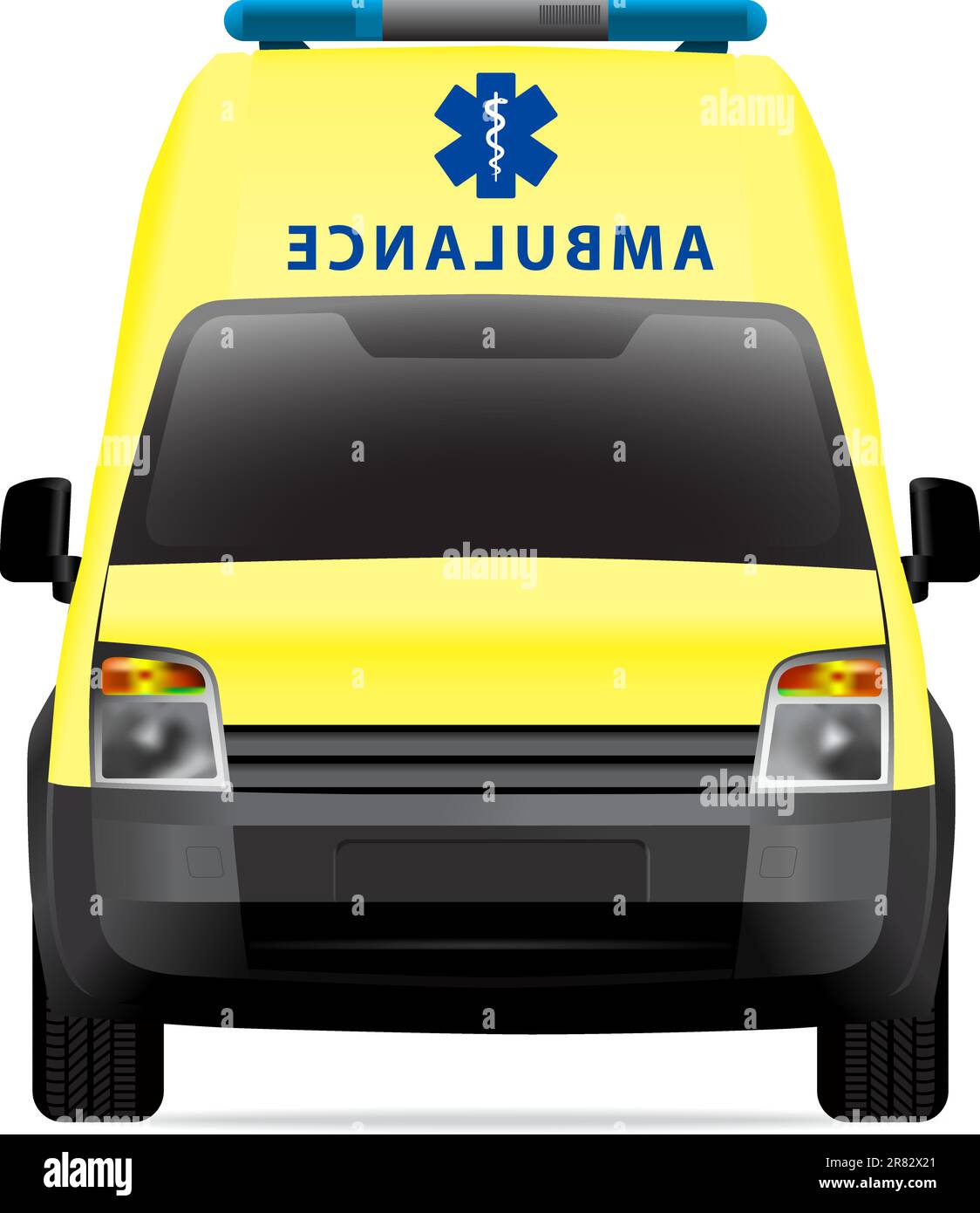 Illustration d'une voiture d'ambulance Illustration de Vecteur