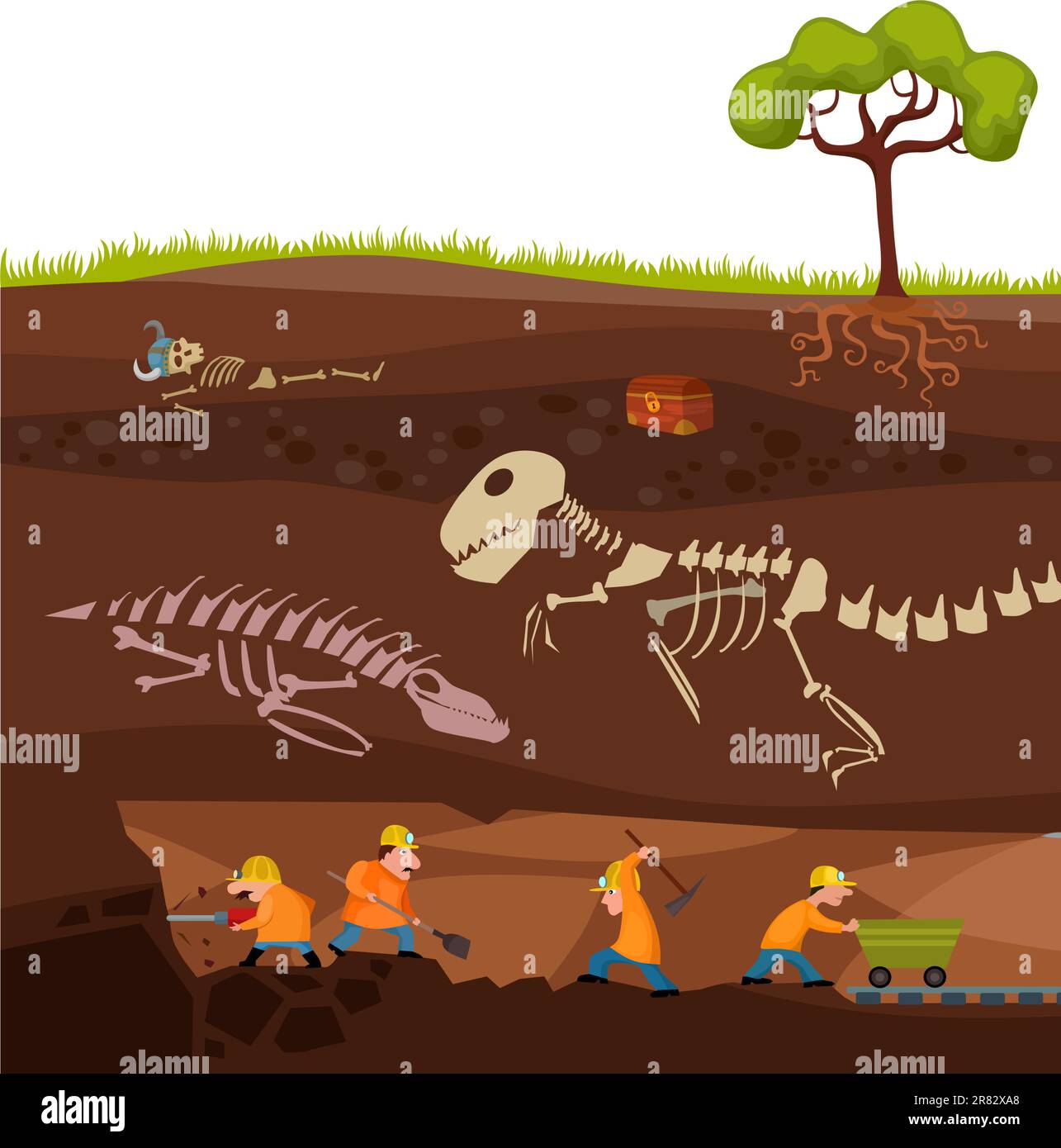 illustration vectorielle d'un souterrain Illustration de Vecteur