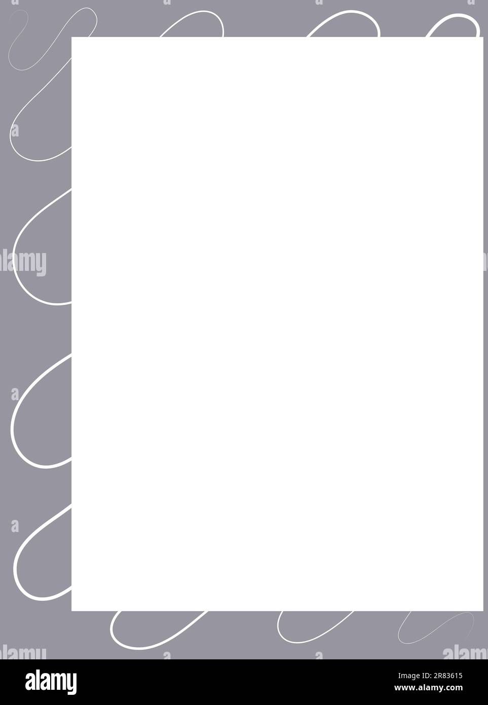 Cadre rectangulaire vectoriel sur fond blanc. Illustration de Vecteur