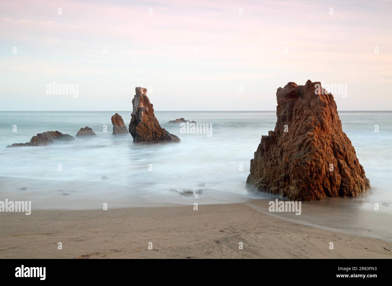 Strand El Matador, Malibu, CA, États-Unis Banque D'Images