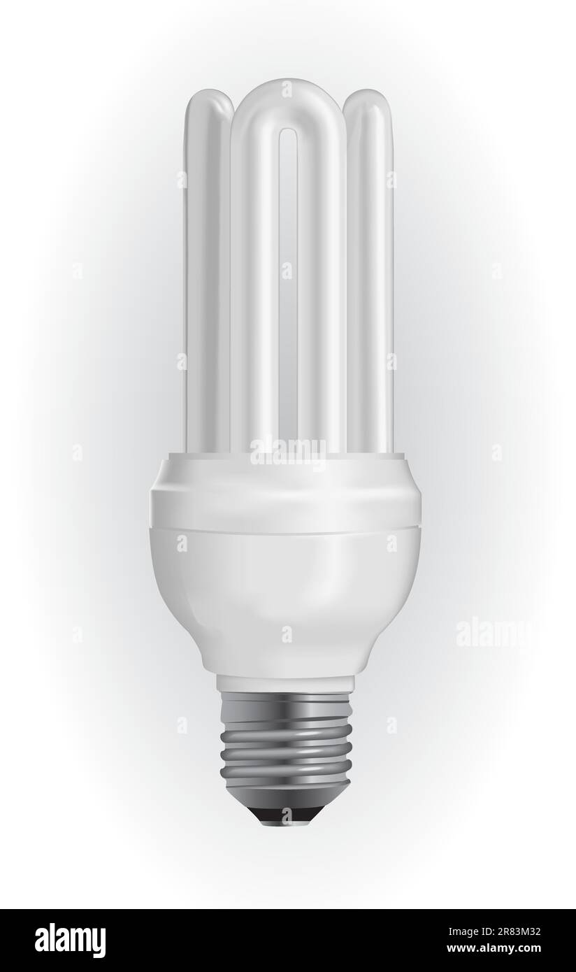 Ampoule à économie d'énergie. Illustration vecteur EPS10. Illustration de Vecteur