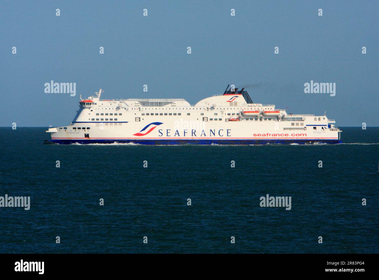 Ferry pour voiture entre Calais et Douvres, Angleterre, ferry pour voiture, SeaFrance Banque D'Images