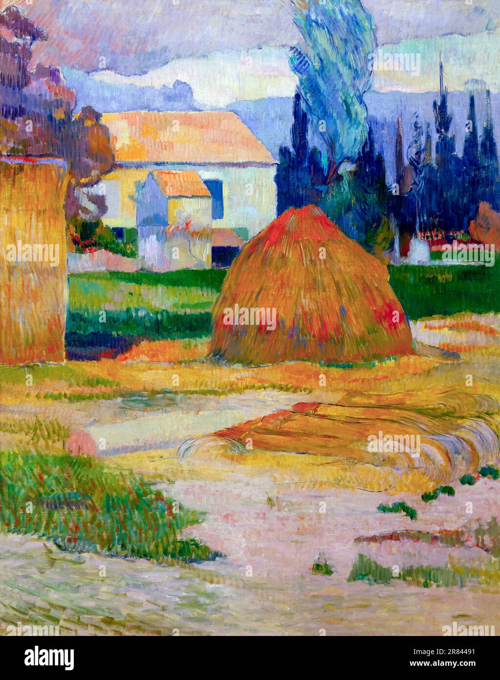 Paysage près d'Arles, Paul Gauguin, 1888, Indianapolis Museum of Art, Indianapolis, Indiana, USA, Amérique du Nord Banque D'Images