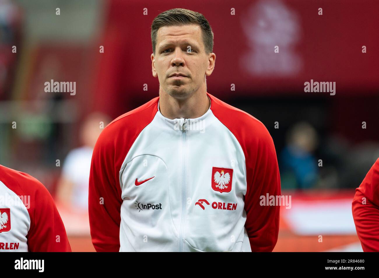 VARSOVIE, POLOGNE - 16 JUIN 2023: Match de football amical Pologne contre Allemagne 1:0. Gardien de but Wojciech Szczesny. Banque D'Images