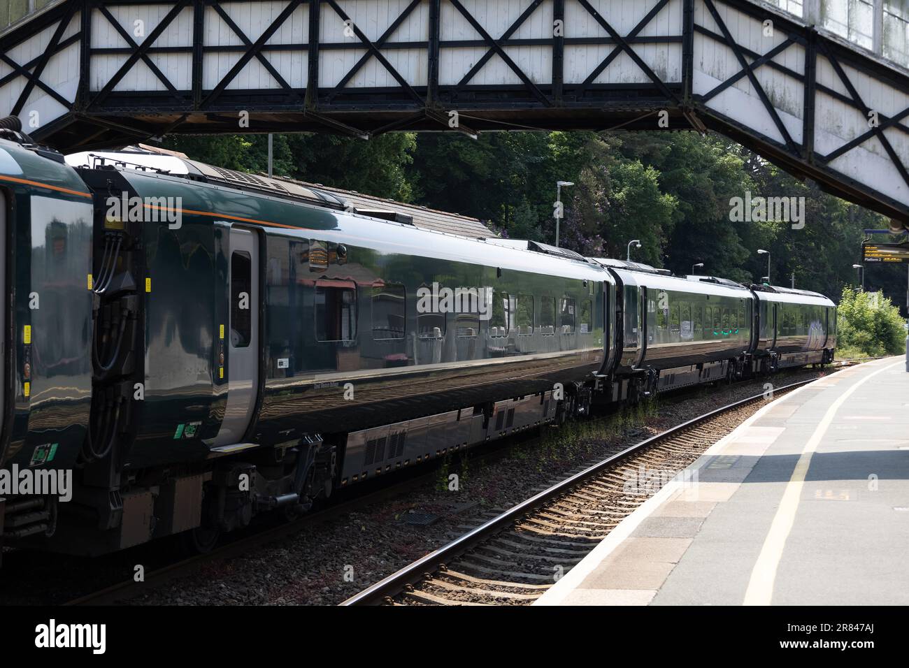 Bodmin, Cornwall, Royaume-Uni - 13 juin. Train à grande vitesse GWR à la gare de Bodmin General à Bodmin, Cornwall sur 13 juin 2023 Banque D'Images