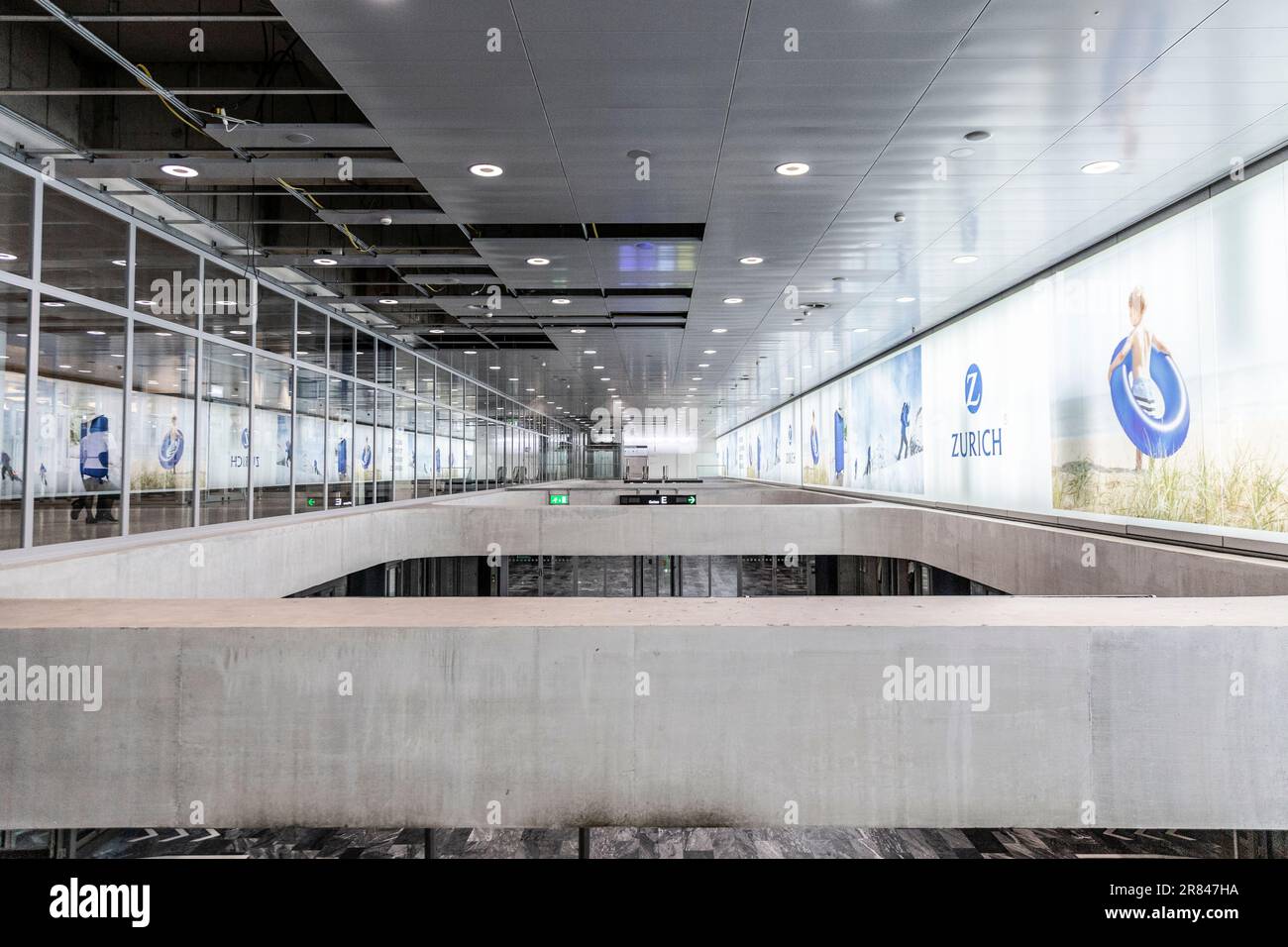 Intérieur de l'aéroport de Zurich, Suisse Banque D'Images