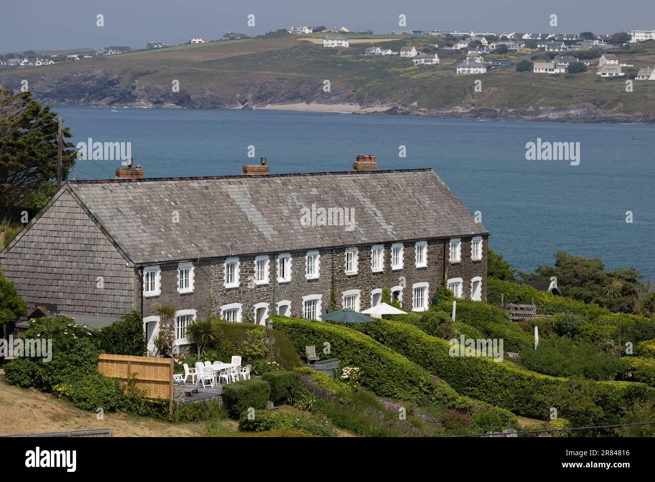 Hawkers Cove, Cornwall, Royaume-Uni - 15 juin. Vue sur Hawkers Cove à Cornwall sur 15 juin 2023 Banque D'Images