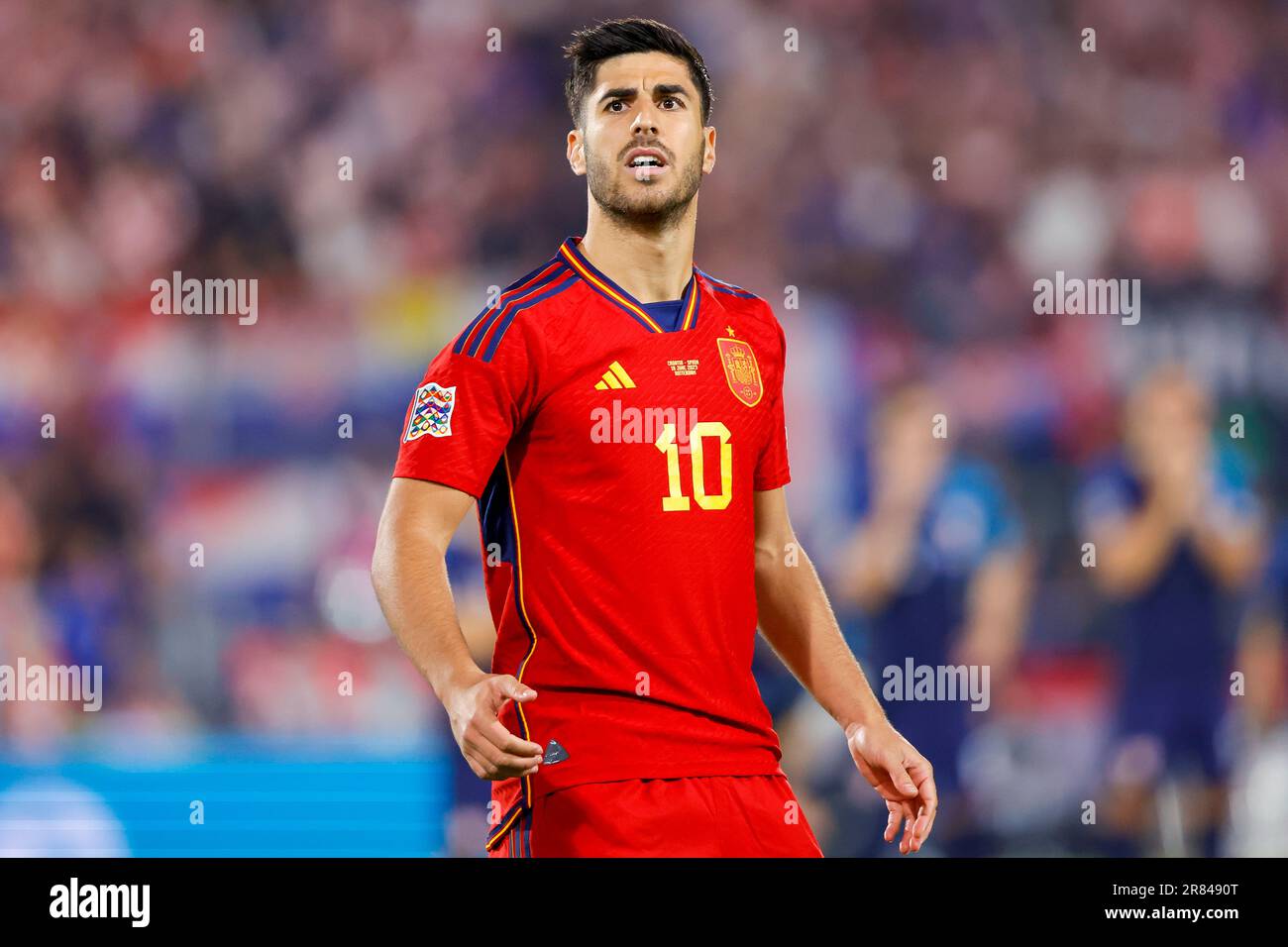 18-06-2023: Sport: Kroatie v Spanje ROTTERDAM, PAYS-BAS - JUIN 18: Les joueurs d'Espagne célébrant la victoire de la Ligue des Nations, Marco Asensio (Espagne) Banque D'Images