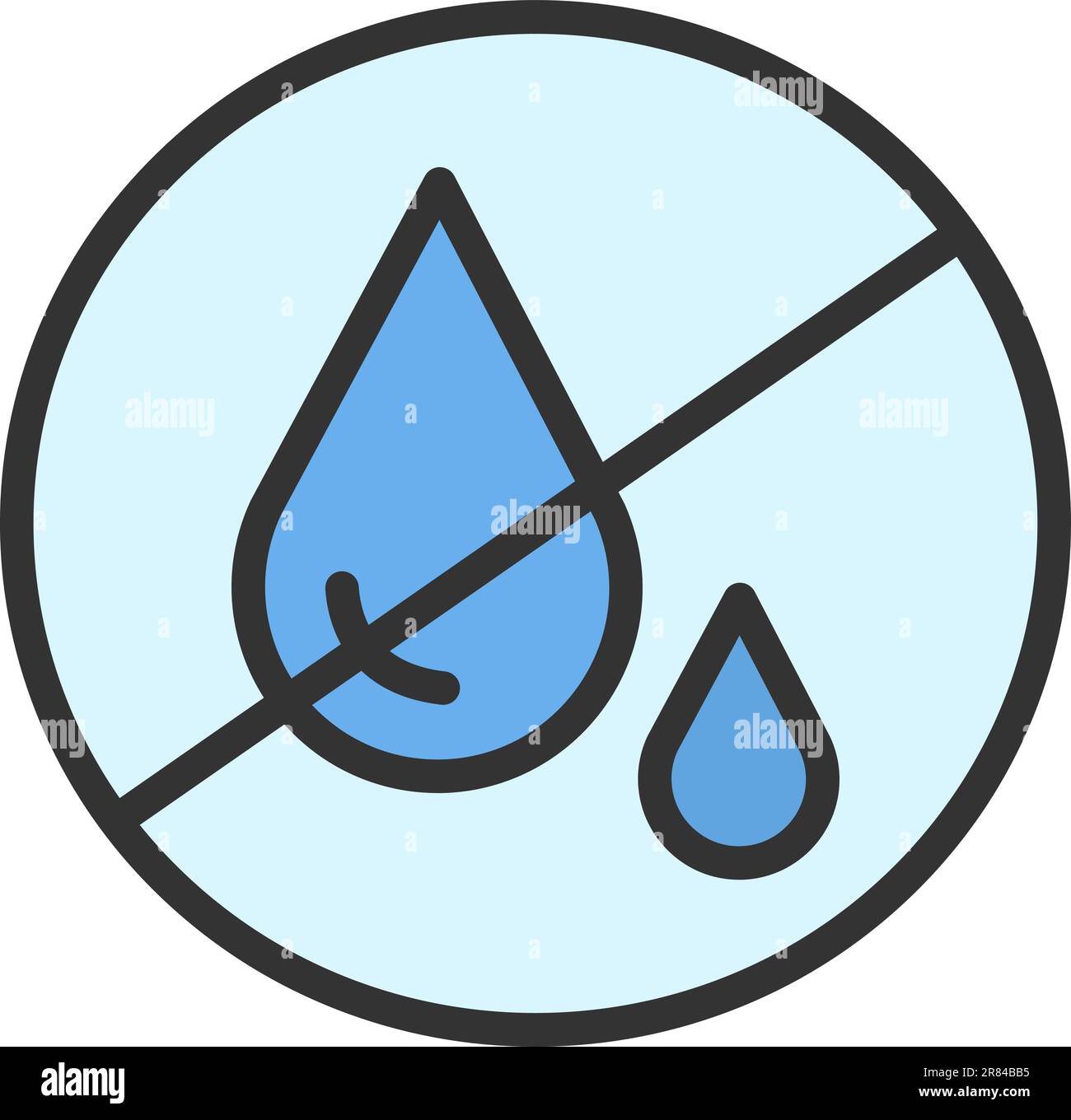 Image vectorielle de l'icône de rareté de l'eau. Illustration de Vecteur