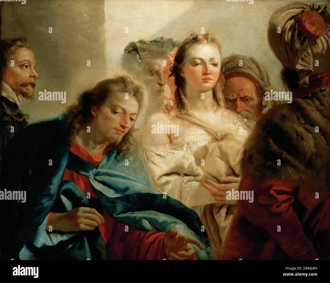 Tiepolo, Giovanni Battista – le Christ et l'Adultére. Banque D'Images