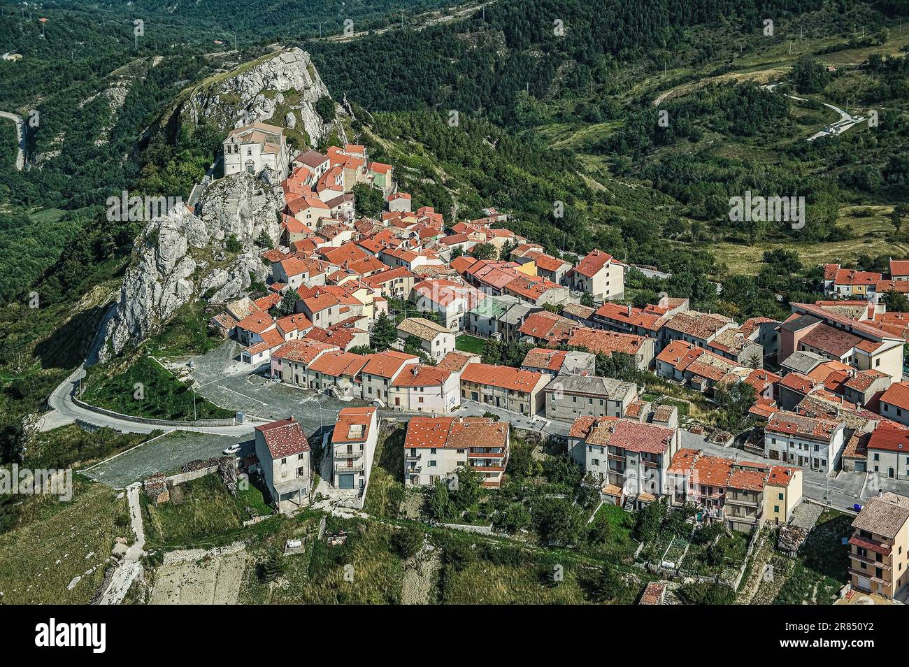 Italie Molise Pietrabante bondante vue Banque D'Images