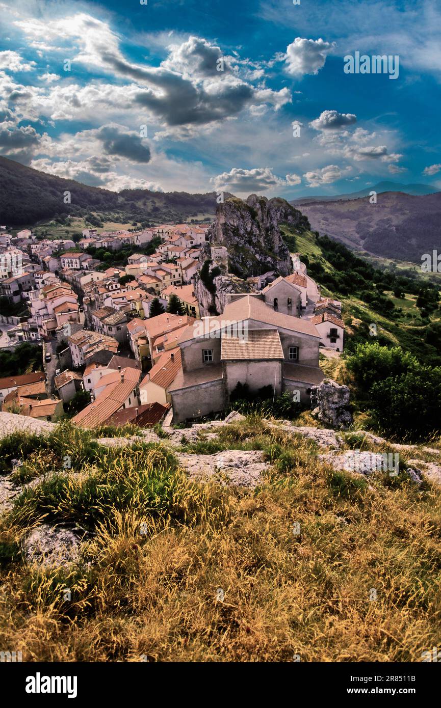 Italie Molise Pietrabante bondante vue Banque D'Images