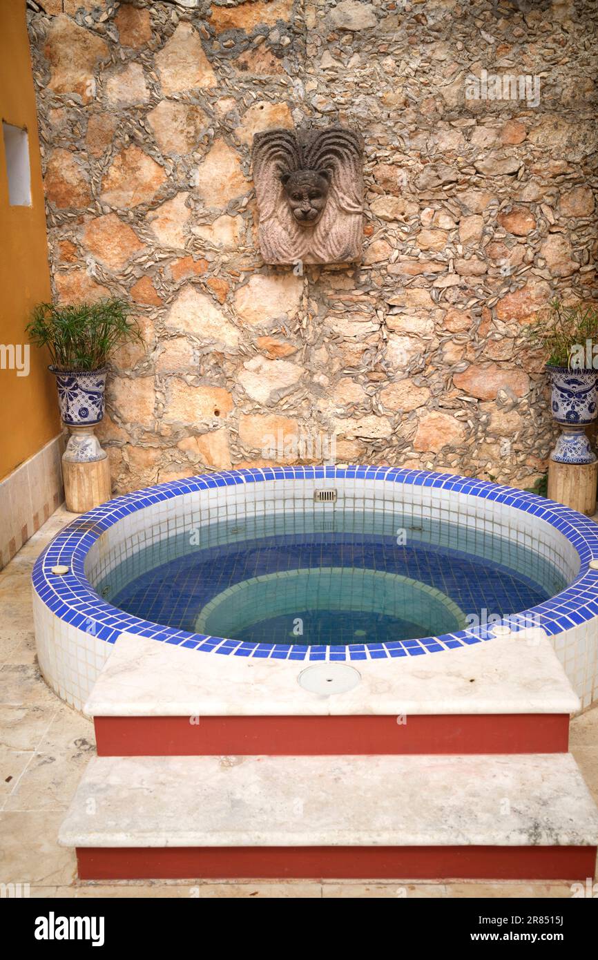 Piscine de plongée dans le musée Casa de Los Venados Valladolid Mexique Banque D'Images