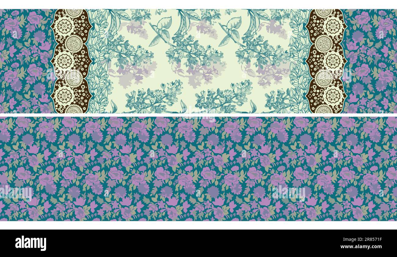 Textile pattern Illustration de Vecteur
