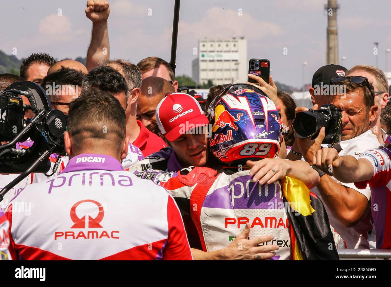 Sachsenring, Allemagne. , . #89 MARTIN Jorge (SPA)/moto GP MotoGP, MOTO GP, saison 2023 sur le Sachsenring, Grand Prix de moto d'ALLEMAGNE - Motorsport, moto Road Racing, Motorrad-WM, photo et copyright © Udo STIEFEL/ATP images (STIEFEL Udo/ATP/SPP) Credit: SPP Sport Press photo. /Alamy Live News Banque D'Images