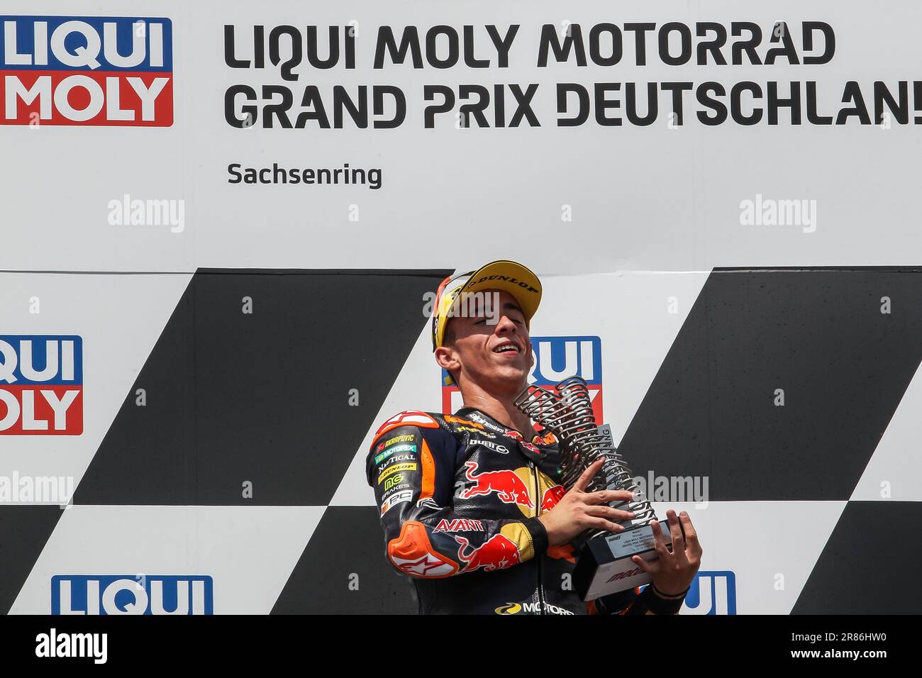 Sachsenring, Allemagne. , . #37 ACOSTA Pedro (SPA)/Moto2 MotoGP, MOTO GP, saison 2023 sur le Sachsenring, Grand Prix de moto d'ALLEMAGNE - Motorsport, moto Road Racing, Motorrad-WM, photo et copyright © Udo STIEFEL/ATP images (STIEFEL Udo/ATP/SPP) Credit: SPP Sport Press photo. /Alamy Live News Banque D'Images